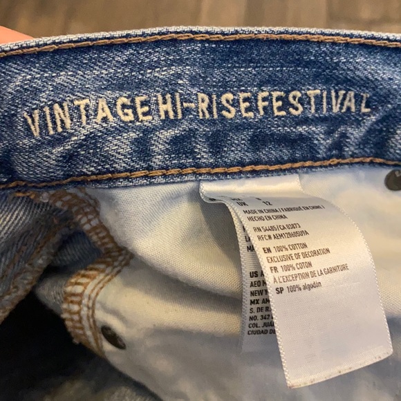 American Eagle Outfitters Vintage Hi-Rise Festival‎ Shorts Womens Size 8 - Picture 4 of 9